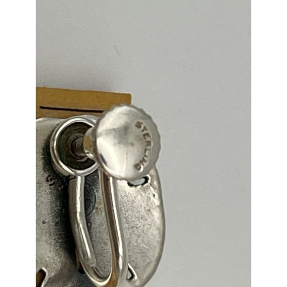 Sterling Silver Sand Dollar .5" Screw Back Earrings - Picture 8 of 8